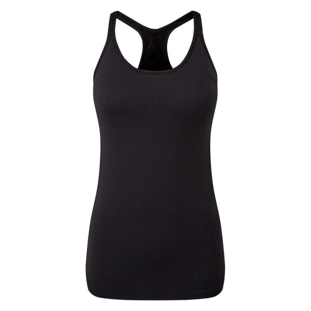 TriDri Womens/Ladies Seamless 3D Fit Sculpt Vest / Black